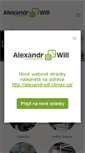 Mobile Screenshot of alexandrwill.cz
